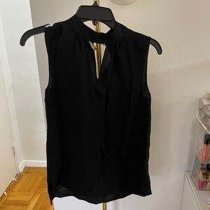 Theory black silk tank